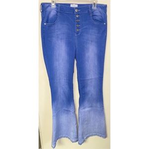 Celebrity Ombré Wide Leg Jean